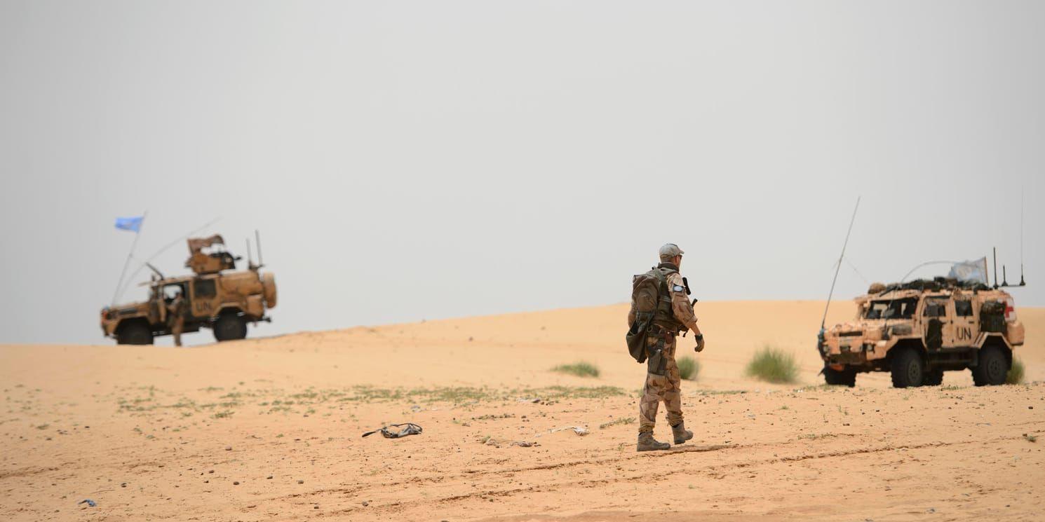 Svenska FN-soldater på patrull i Mali. Arkivbild.