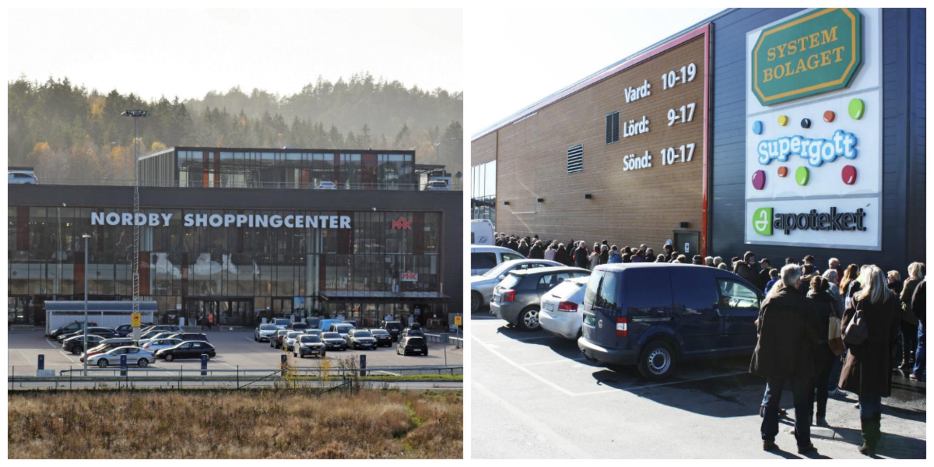Nordby shoppingcenter och Systembolaget i Strömstad är två av de största gränshandelsdestinationerna.