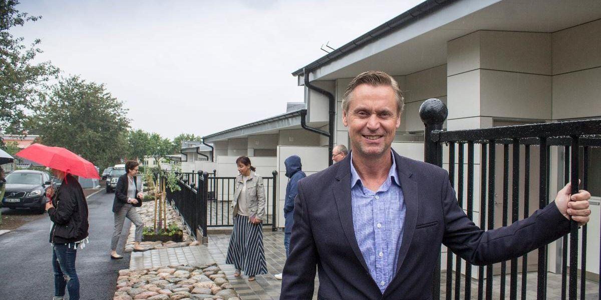 Bergsvägen. Björn Berntsson, VD Tanumsbostäder, vid invigningen av det nya bostadsområdet i somras.