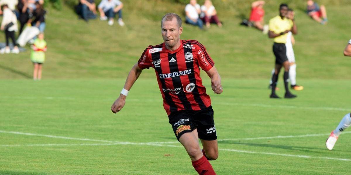 Jonas Henriksson, tvåmålsskytt för Grebbestad.