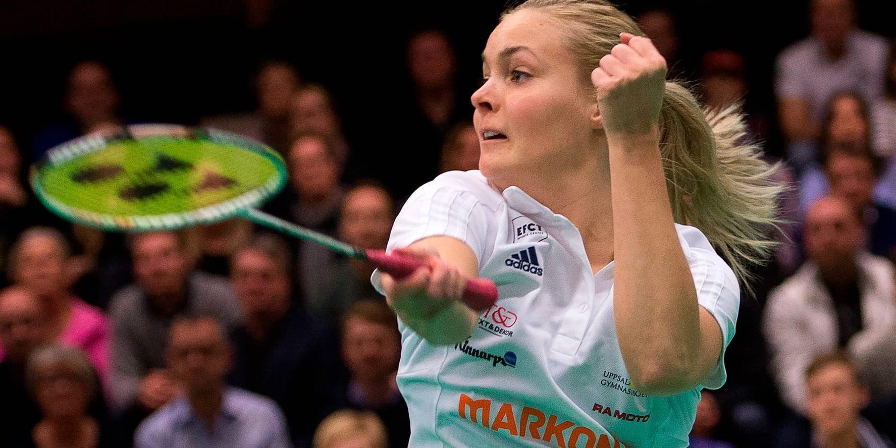 Amanda Högström är tillsammans med Nico Ruponen vidare i mixeddubbel i VM. Arkivbild.