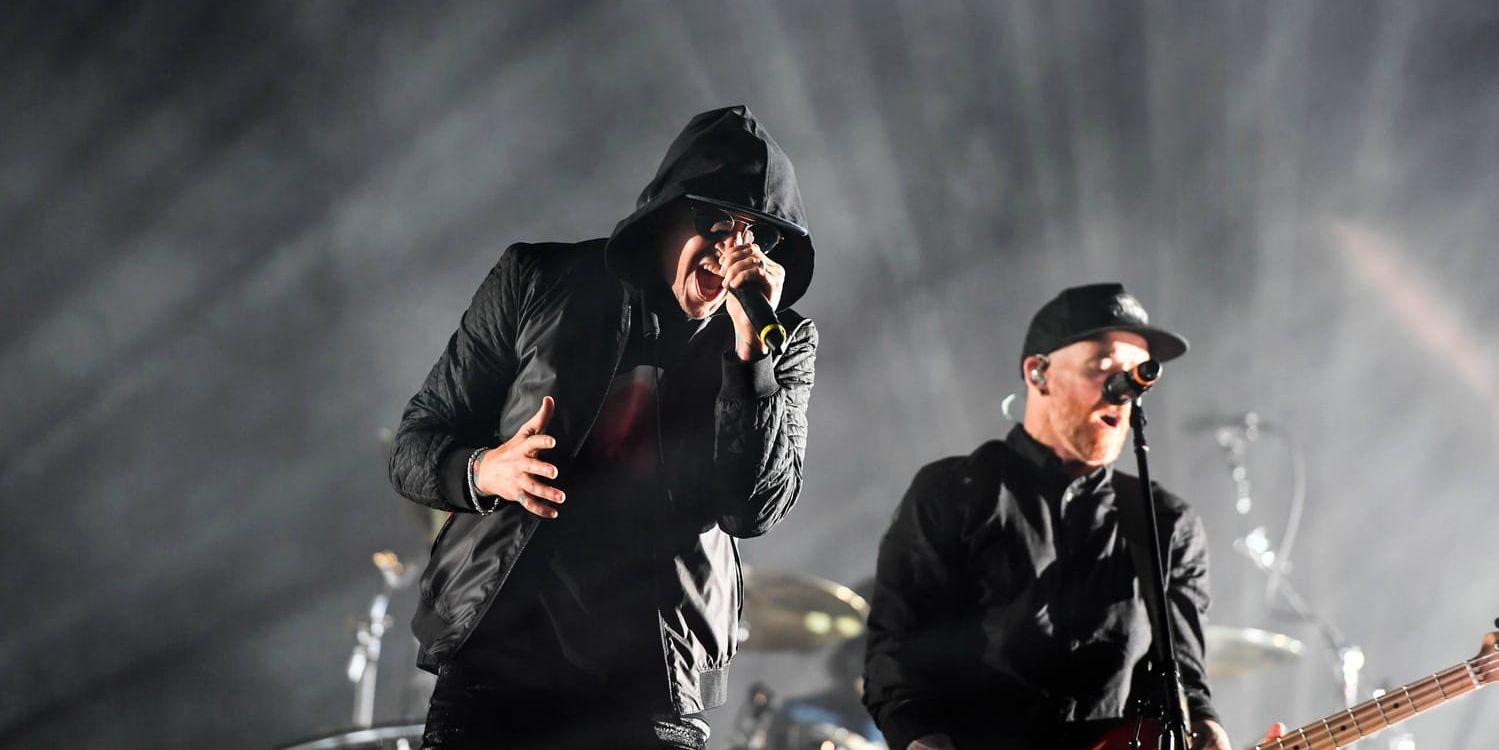 Linkin Park under Bråvallafestivalen. Arkivbild.