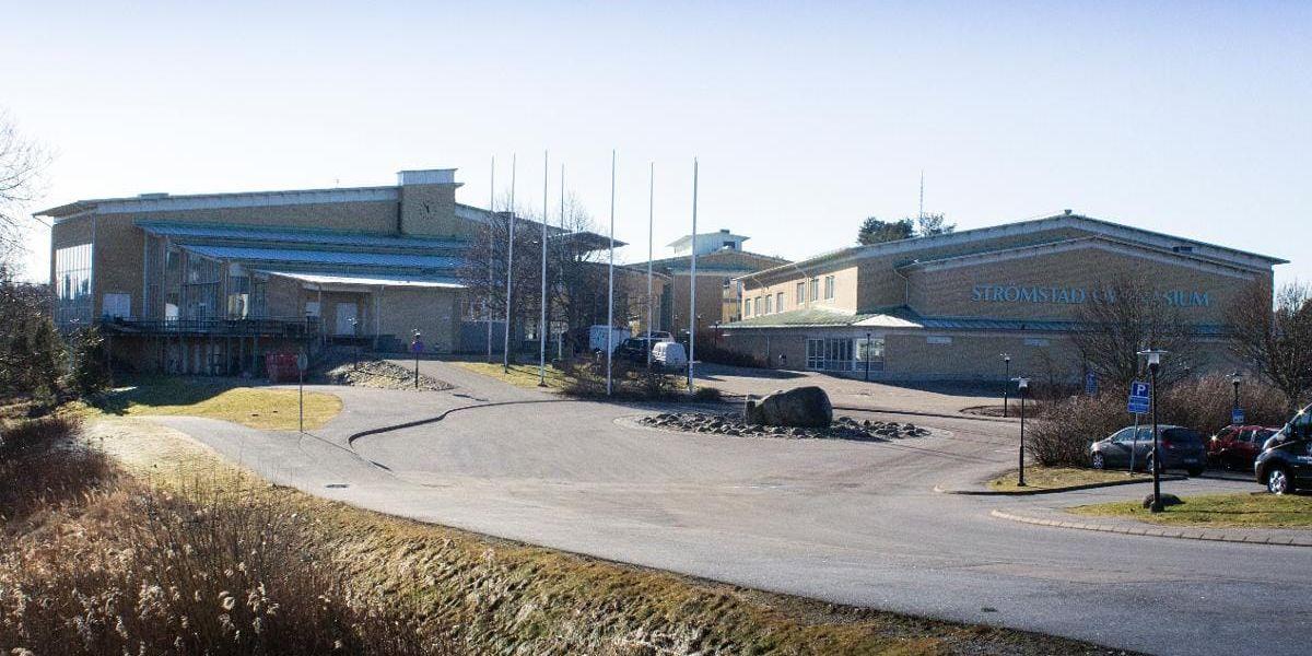 Strömstad Gymnasium. Fyra av de tio elever som polisen valde ut för provtagning visade sig vara narkotikapåverkade.