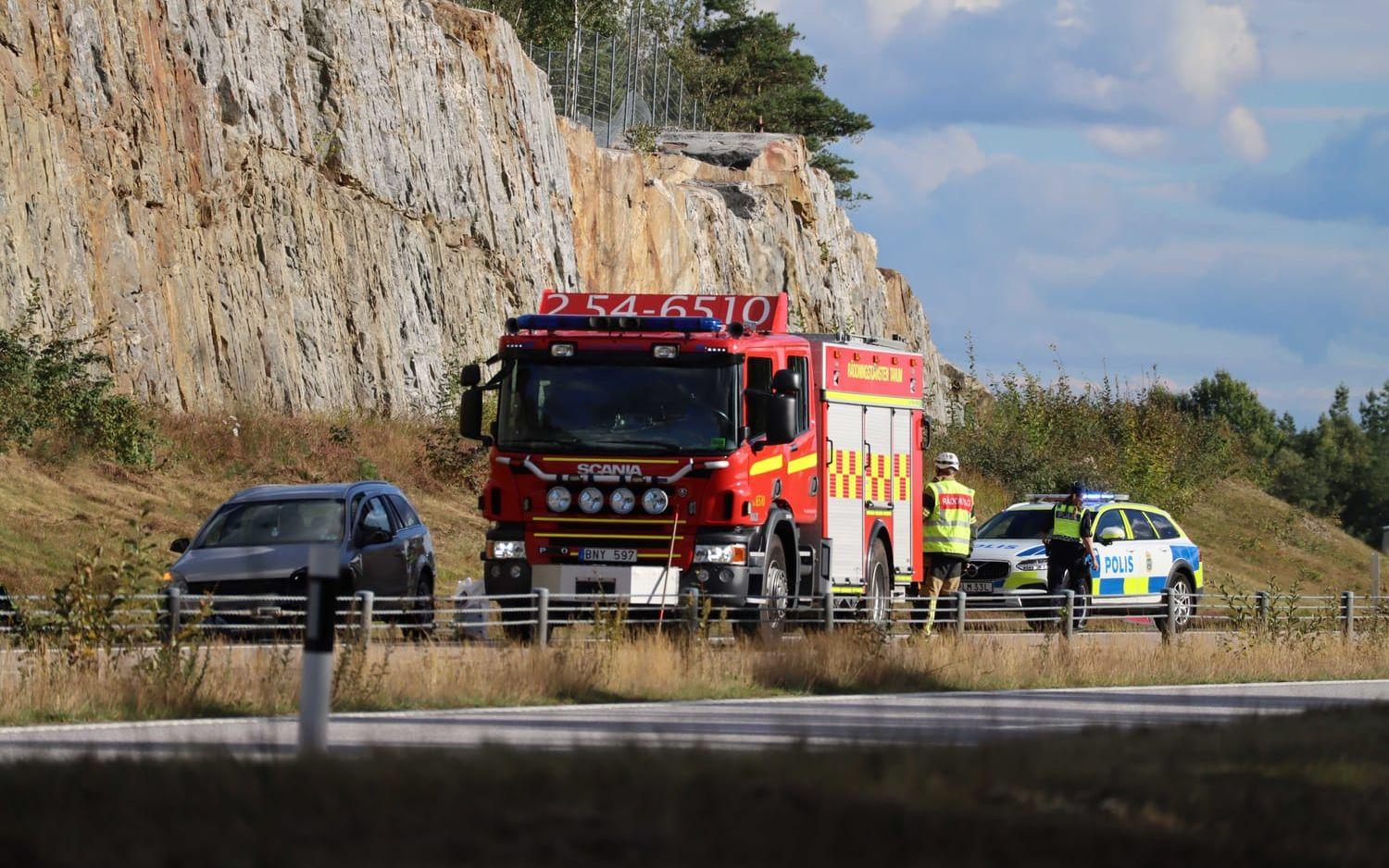 På måndagseftermiddagen inträffade en trafikolycka på E6 mellan Tanumshede och Rabbalshede. 