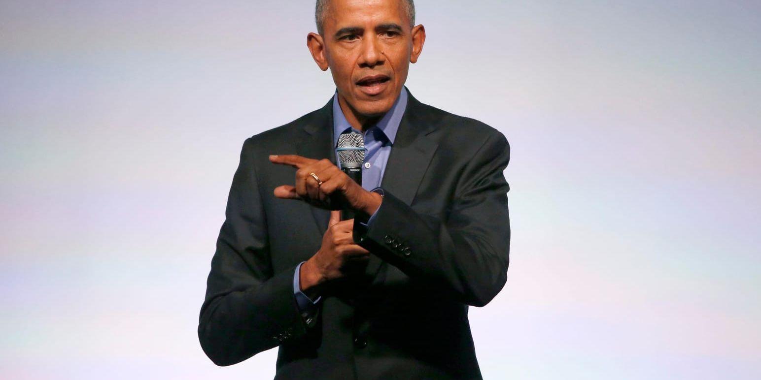 USA:s förre president Barack Obama. Arkivbild.