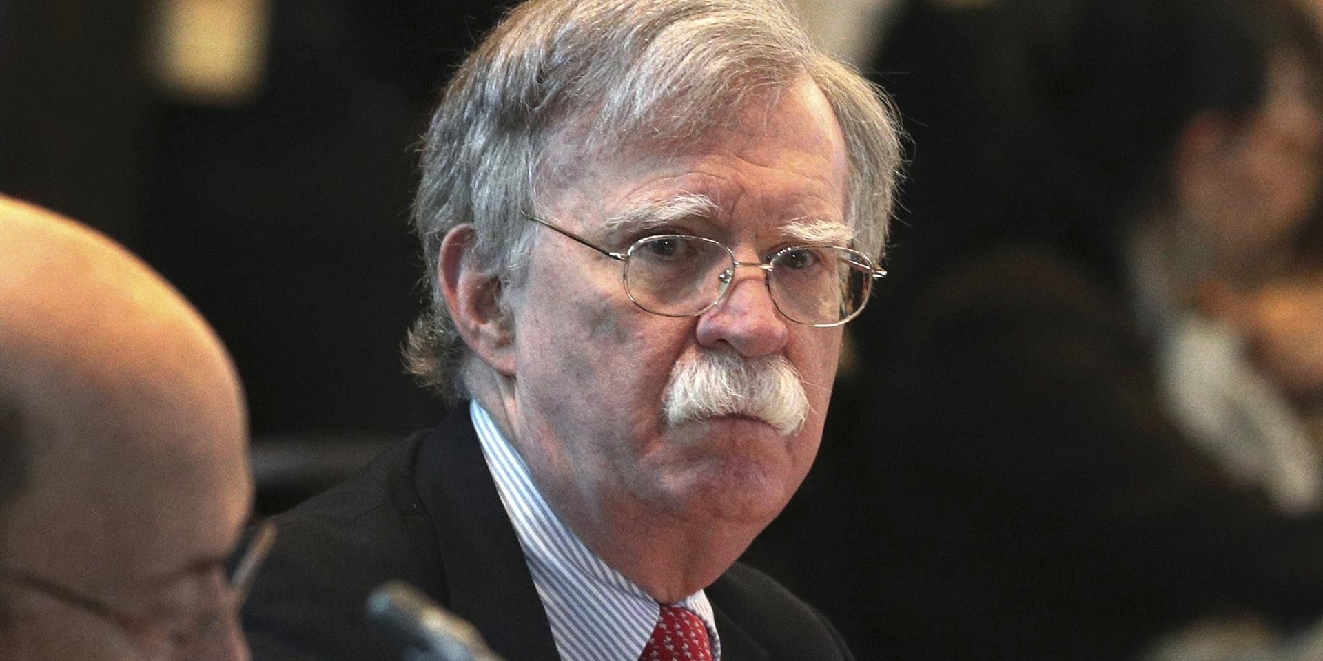 John Bolton fick nyligen sparken som nationell säkerhetsrådgivare i Trumps regering, enligt uppgift på grund av motsättningar om USA:s politik gentemot Iran. Arkivbild.