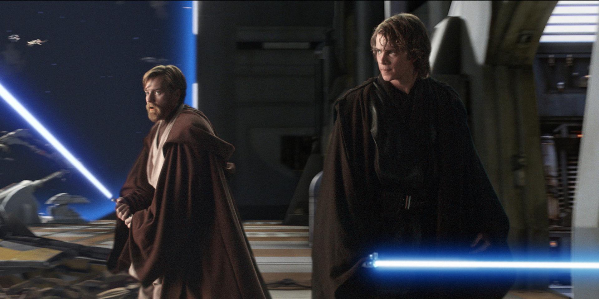 Obi-Wan Kenobi (Ewan McGregor), här till vänster om Anakin Skywalker (Hayden Christensen) i en av Star wars-filmerna, får sin egen tv-serie.