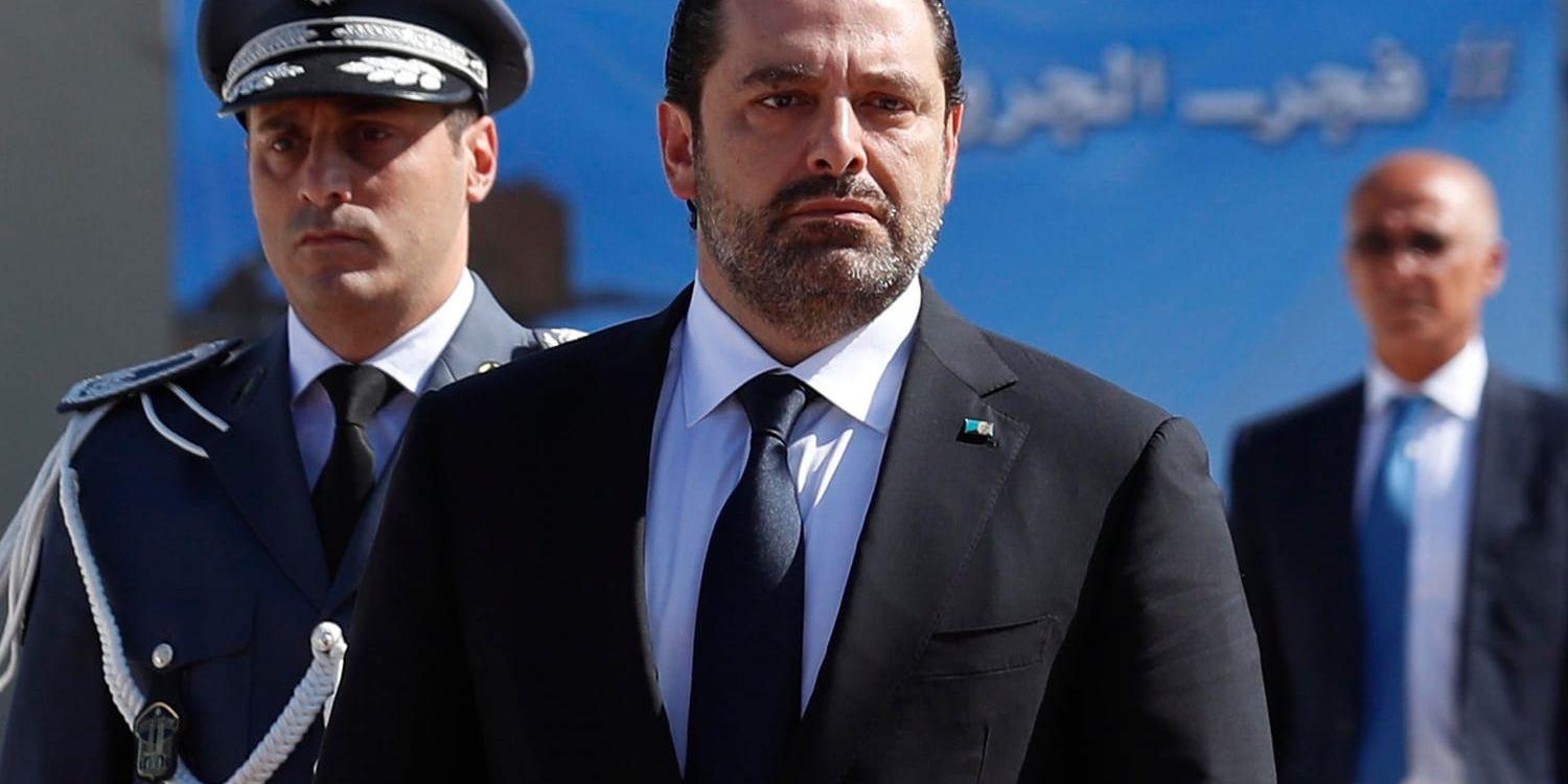 Libanons premiärminister Saad al-Hariri avgår. Arkivbild.