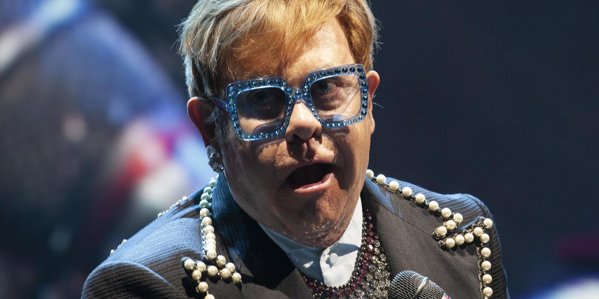 Elton John, finns nu även på brittiska mynt. Arkivbild.