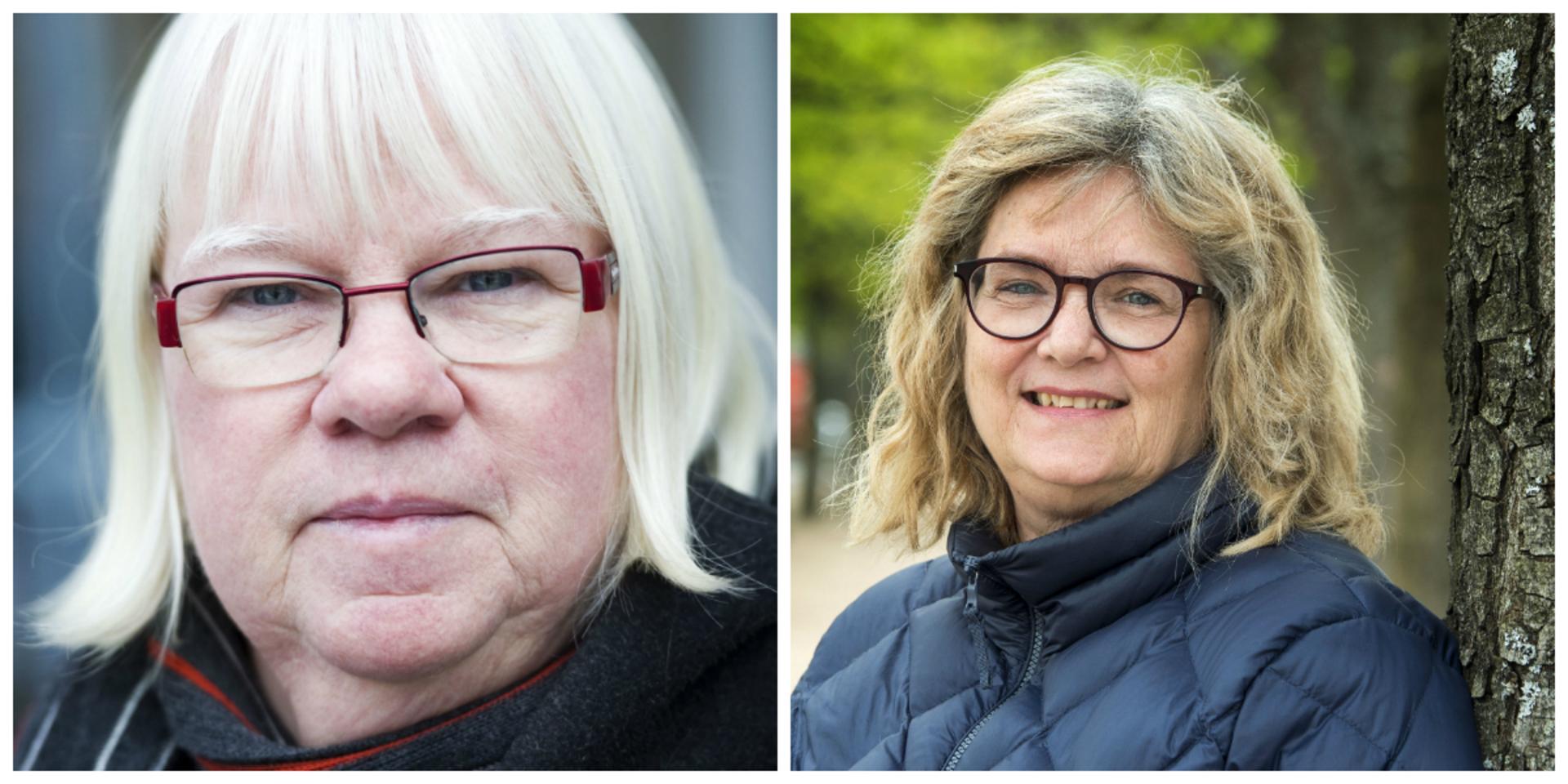 Eva Olofsson och Kerstin Joelsson-Wallsby, Vänsterpartiet VG-regionen.