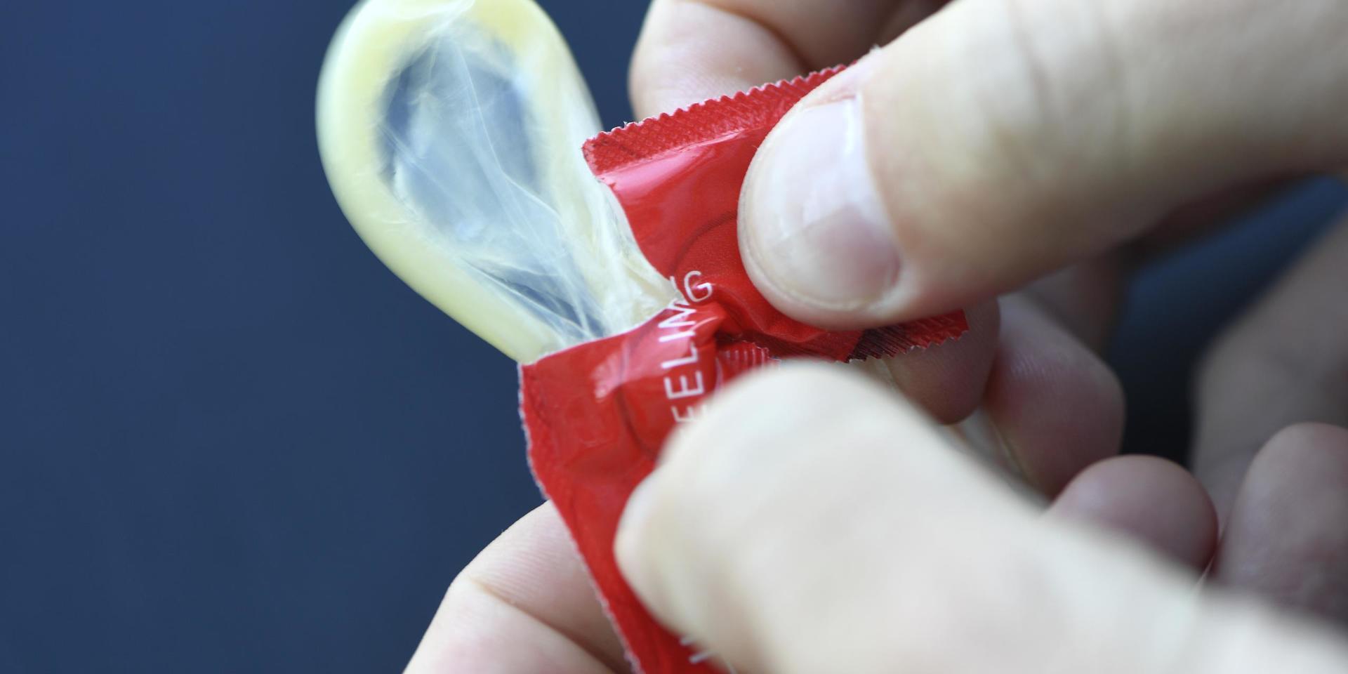 Polis har beslagtagit över 360 kg använda kondomer i Vietnam. Arkivbild. 