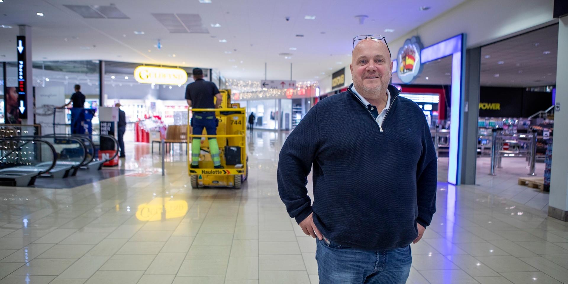 – Efter 1,5 år i helvetet så känns det fint att kunna prata om nyrekord, säger Ståle Lövheim, centerchef på Nordby shoppingcenter. (arkivbild) 