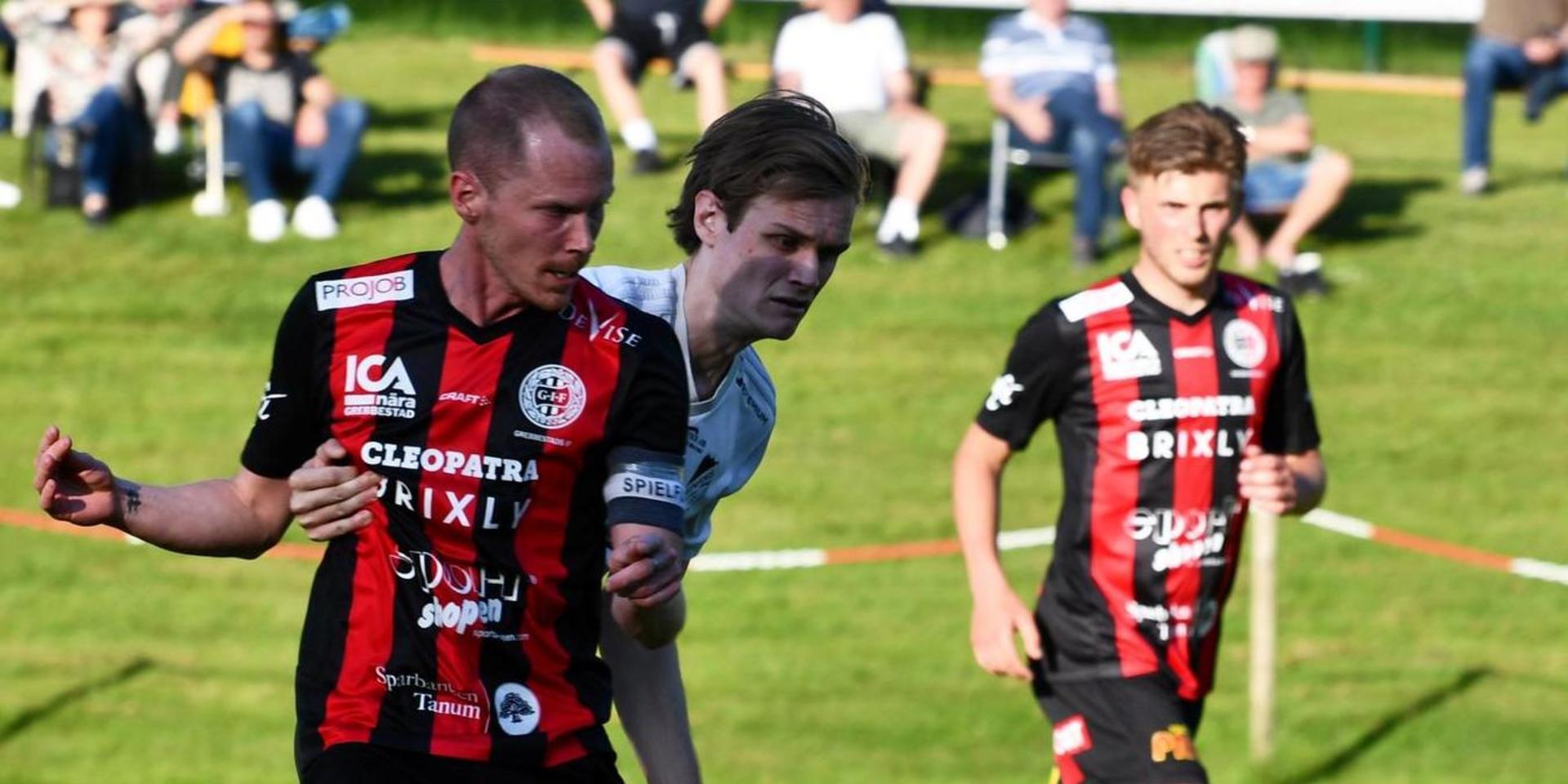 Grebbestads lagkapten, Markus Svensson, räknar med att vara tillbaka i spel till helgens match mot Stenungsund. Arkivfoto. 