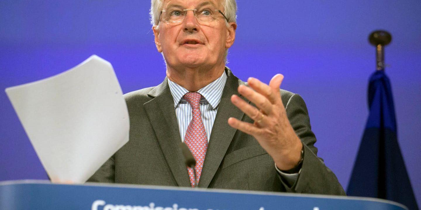 EU:s brexitförhandlare Michel Barnier besöker Sverige för att bland annat träffa statsminister Stefan Löfven. Arkivbild.