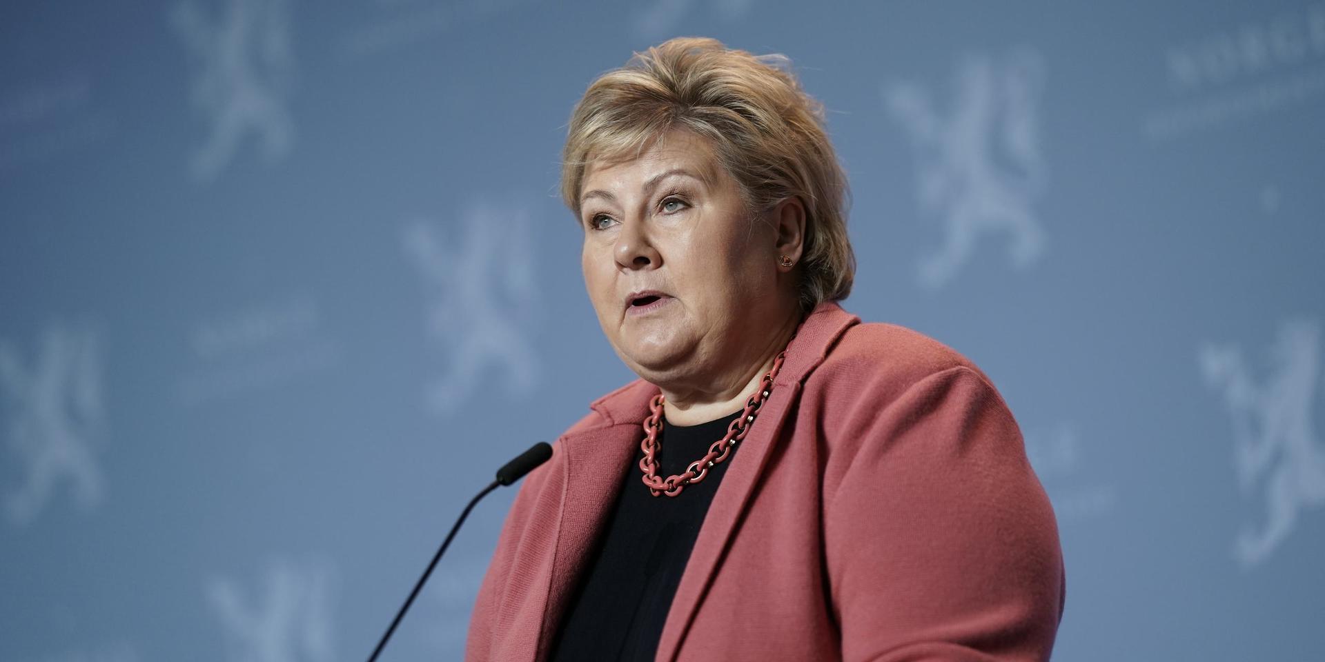 Norges statsminister Erna Solberg (Höyre) gav i går besked om de norska reserestriktionerna.
