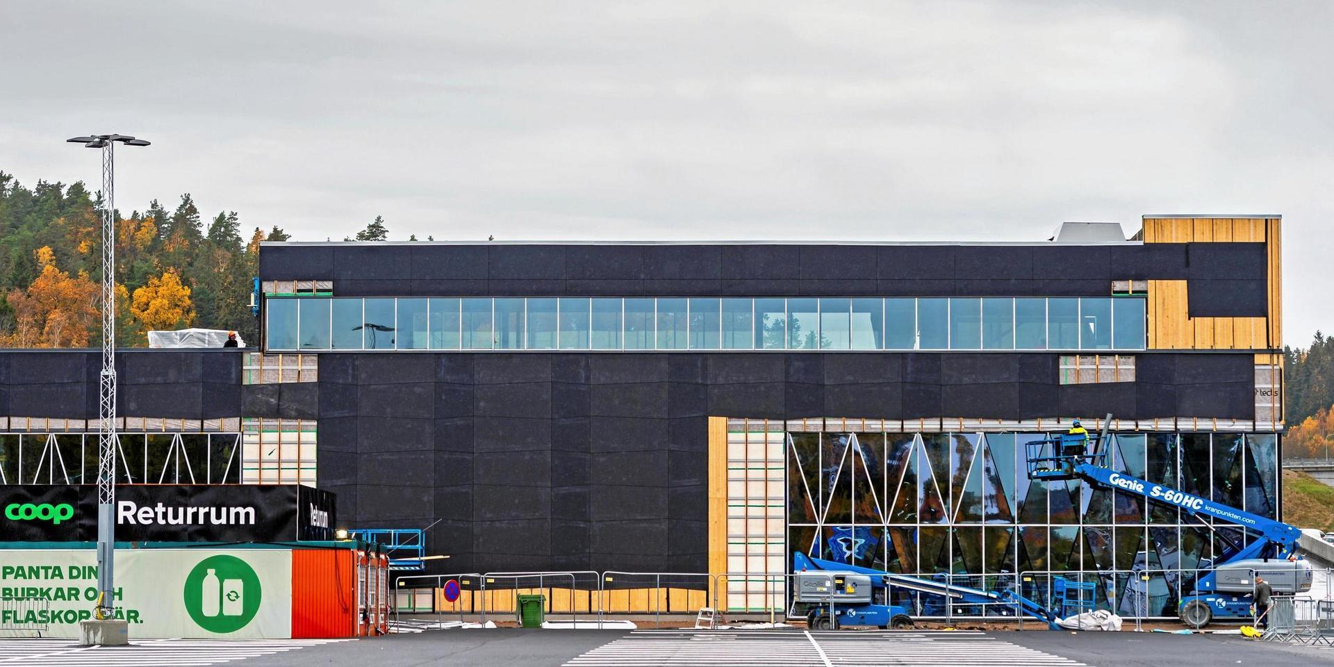 Nya Coop under byggnation i Uddevalla år 2019.