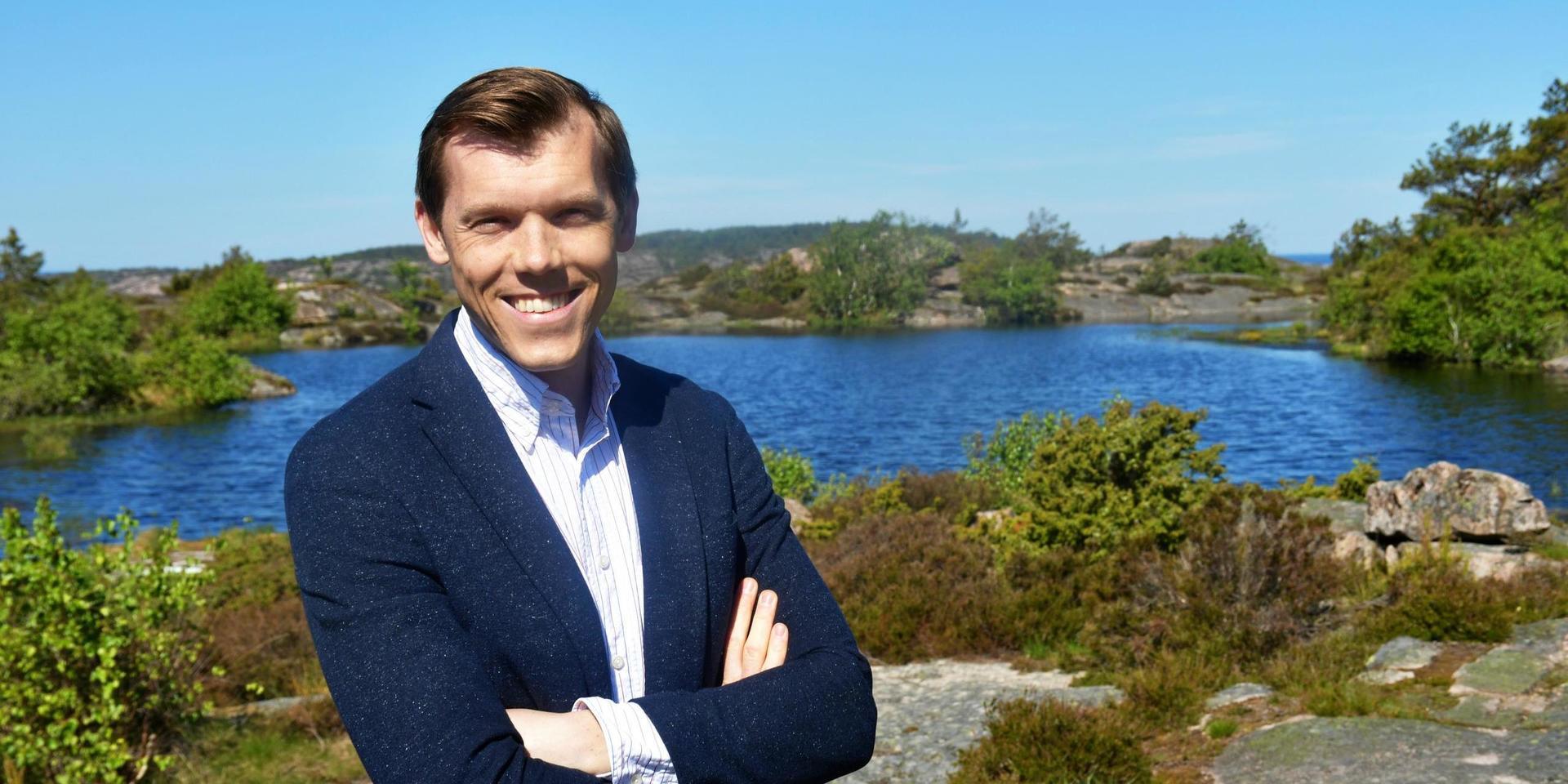 Johan Hultberg (M), riksdagsledamot bosatt i Fjällbacka.