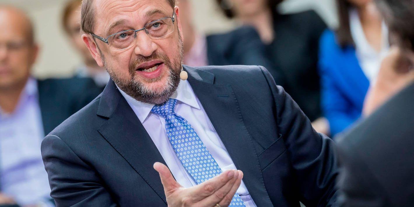 "Erdogan har tappat allt sinne för proportioner" anser Martin Schulz, Socialdemokraternas kandidat till förbundskanslerposten. Arkivbild.