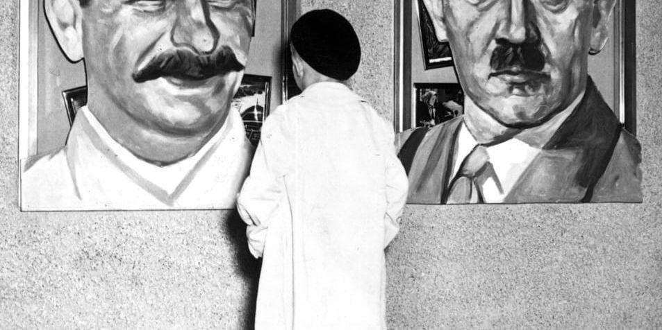 Josef Stalin och Adolf Hitler har båda nominerats till Nobels fredspris. Arkivbild