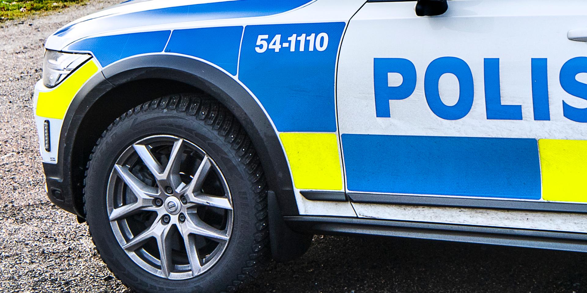 Polisen blev attackerad under en bilträff vid Svinesunds gamla handelsområde.