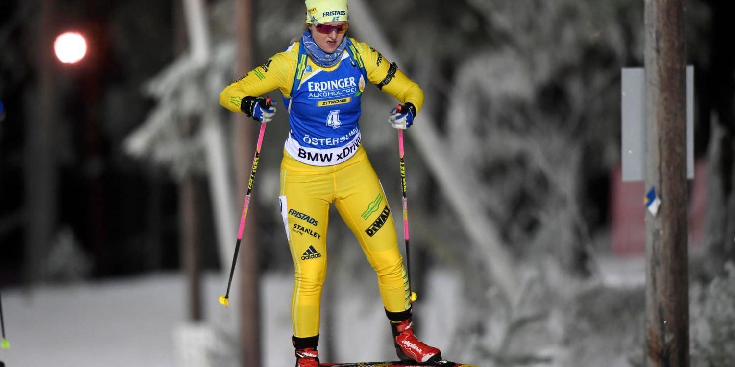 Mona Brorsson sköt fullt och kom sexa i världscupen i Östersund.