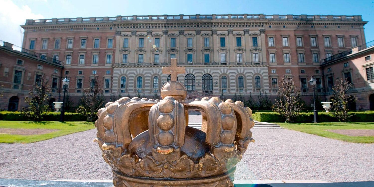Här på Stockholms slott arbetar den riktiga kungen. Arkivbild.