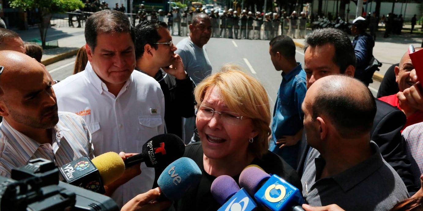 Venezuelas tidigare riksåklagare Luisa Ortega Díaz. Arkivbild.