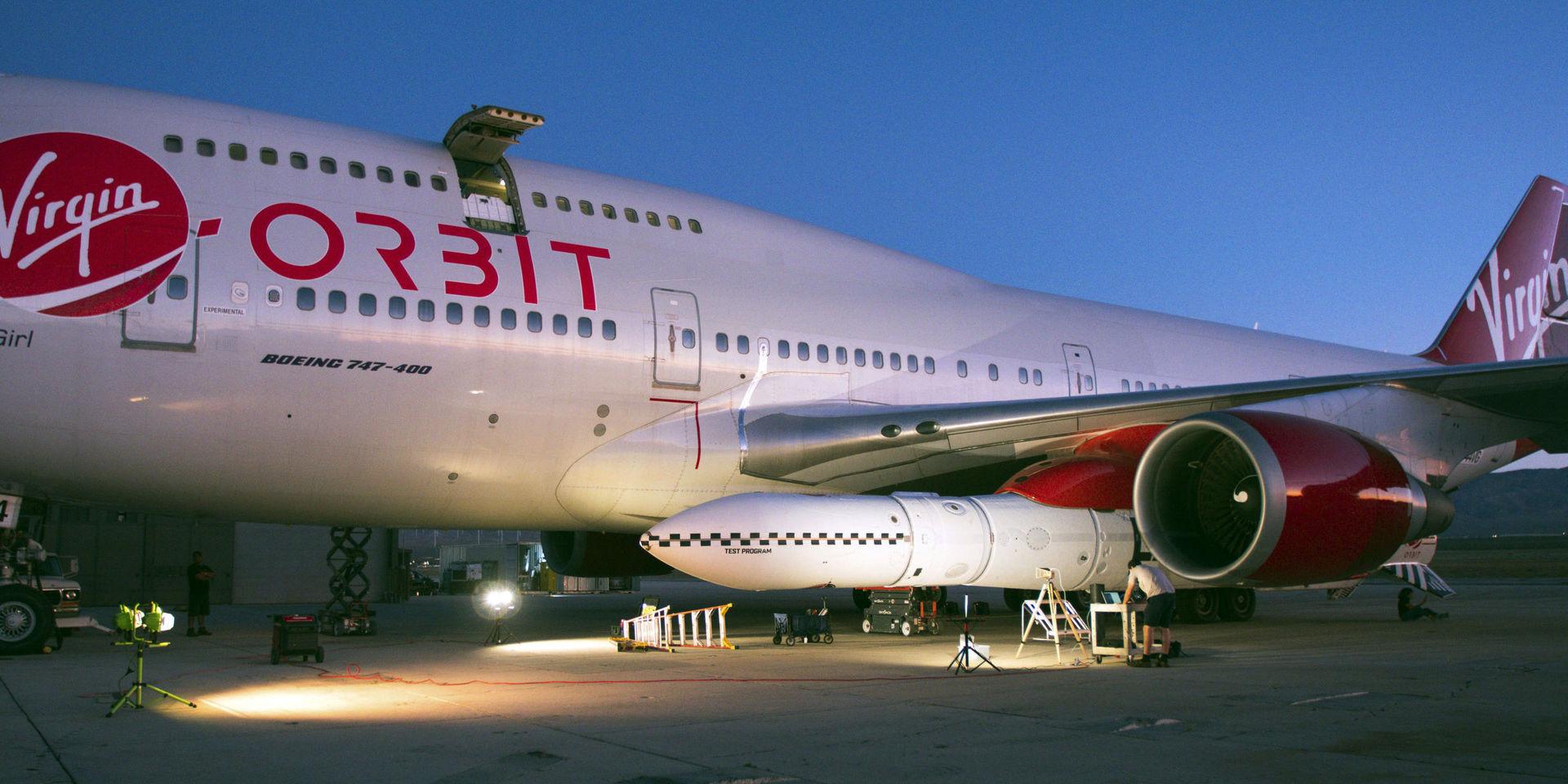 Det ombyggda Boeing 747-planet Cosmic Girl. 