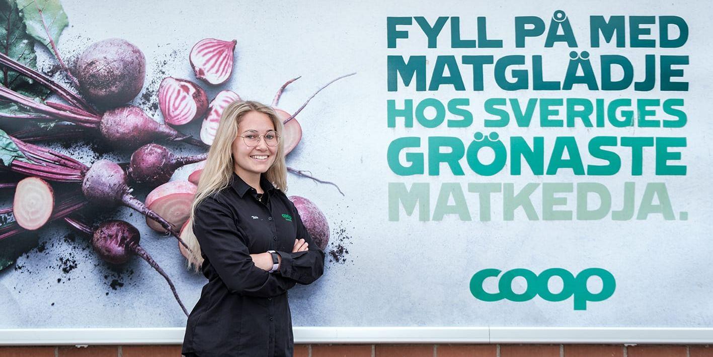 Thilda Möller är butiksanvarig för Coop Söder i Varberg.