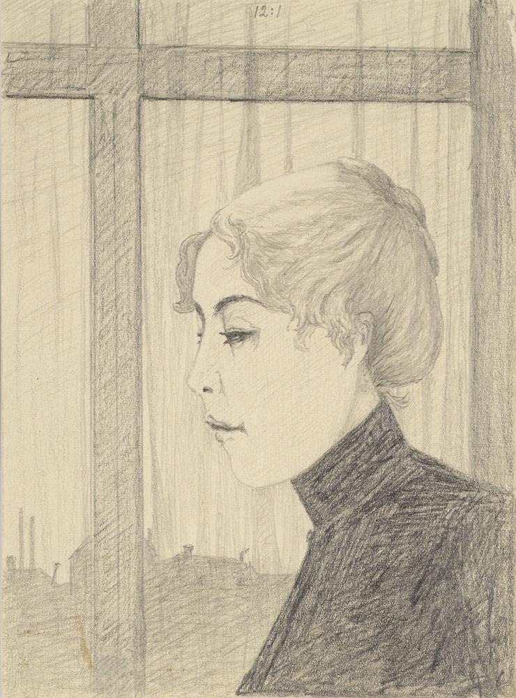 Maria von Platen, tecknad av Hjalmar Söderberg. Pressbild.