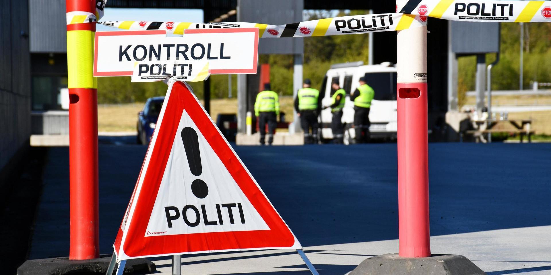 Poliskontroll vid Svinesund.
