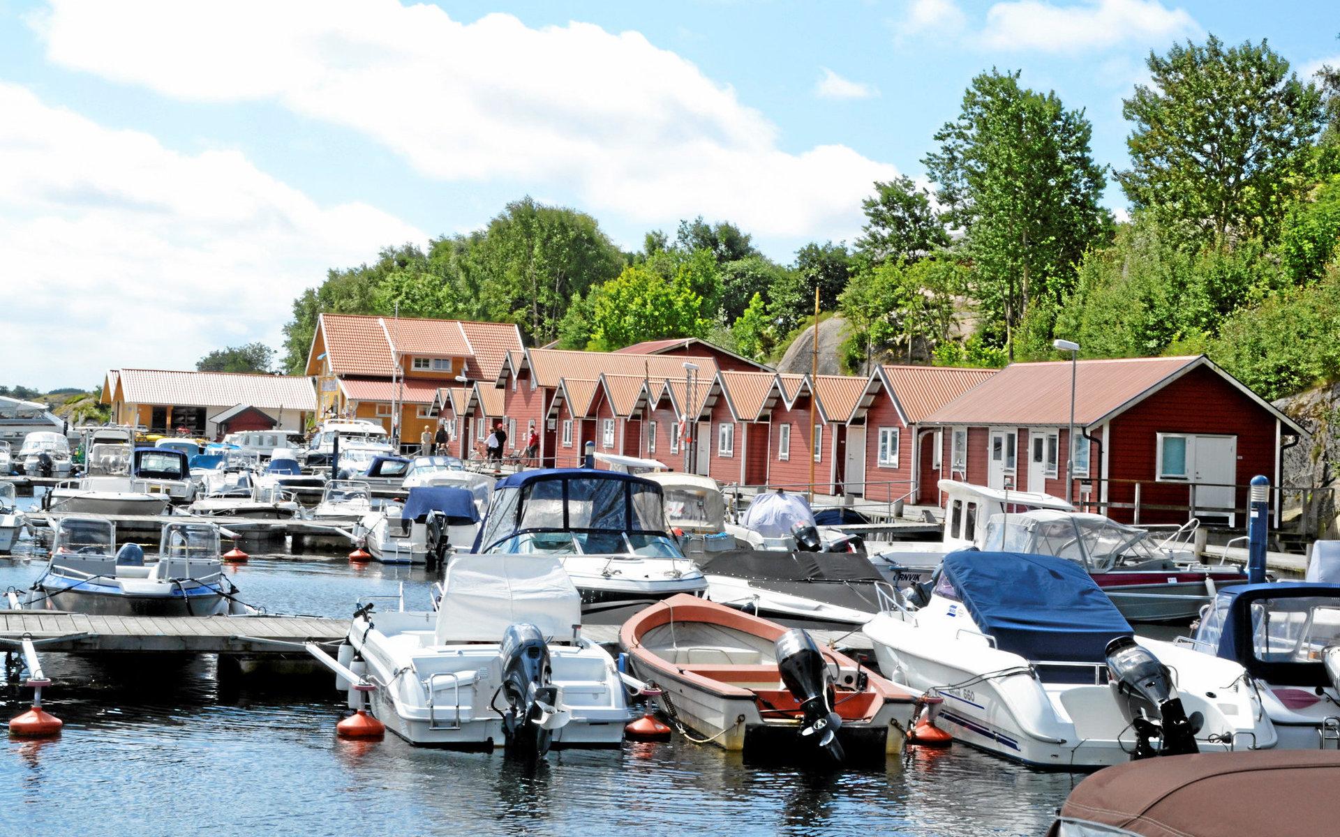 På en del av Svinnäshalvön vill Tanums kommun öppna för en privat exploatör som vill 360 bostäder. Bilden är tagen 2013 på sjöbodsområdet, Svinnäs marina, som varit ifrågasatt.