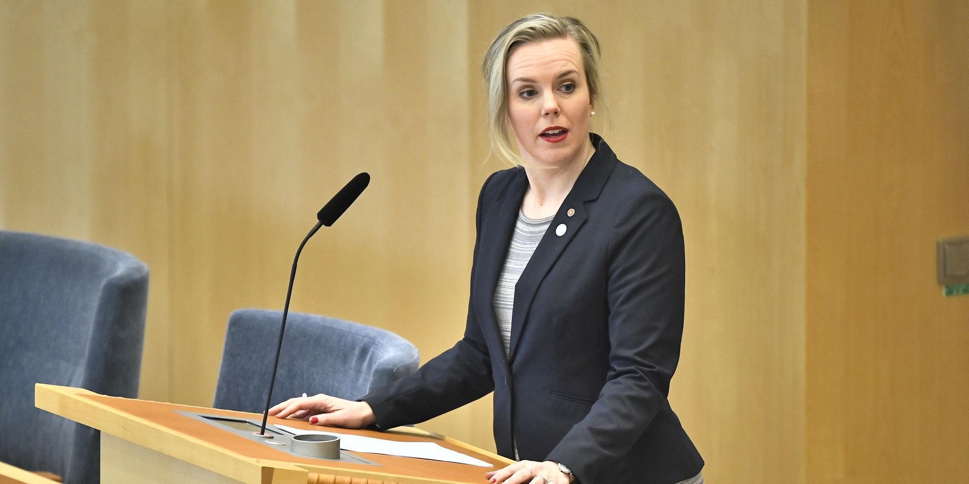 Linda Westerlund Snecker, rättspolitisk talesperson Vänsterpartiet. Arkivbild