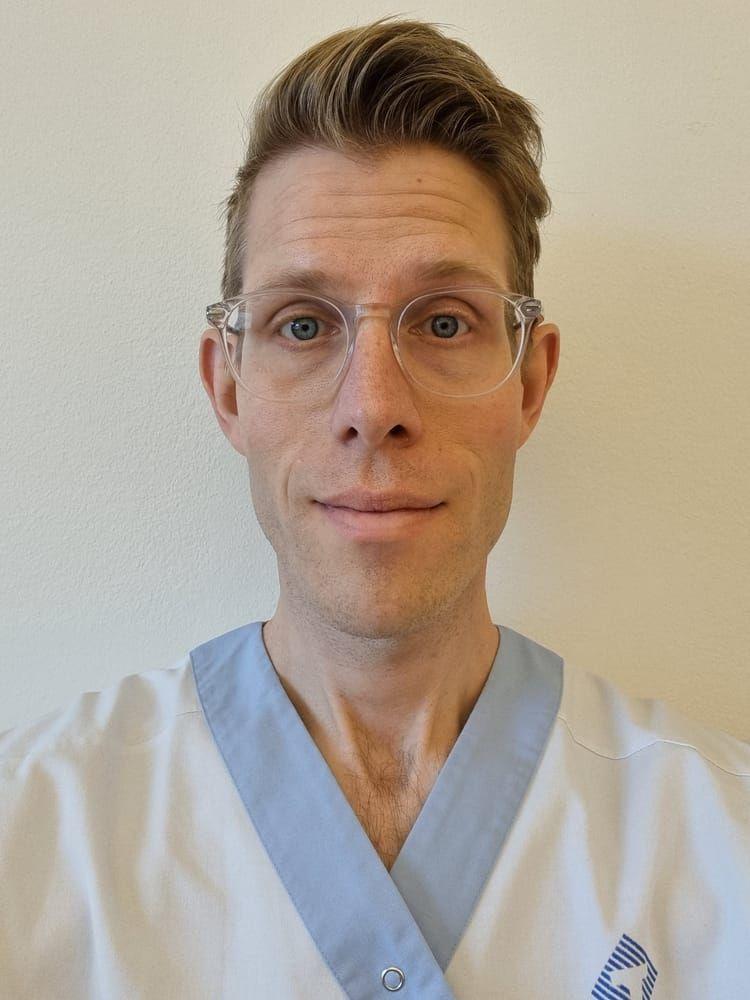 Överläkaren Albin Stjernbrandt, verksam vid Norrlands universitetssjukhus i Umeå.