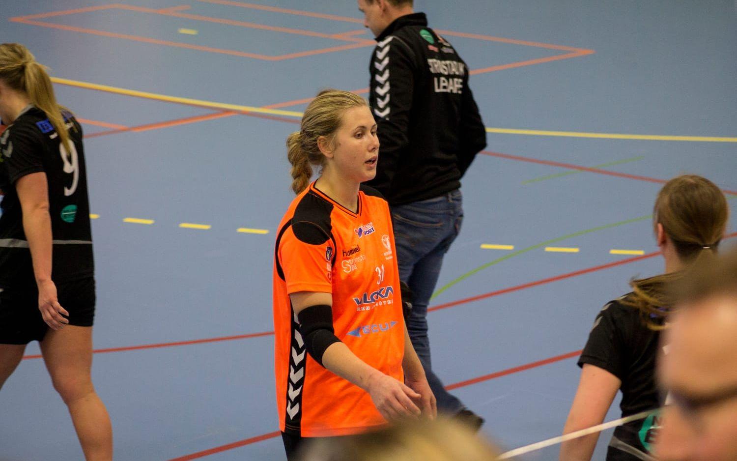 SHK:s målvakt Linnea Ejderlind gjorde en stabil insats.