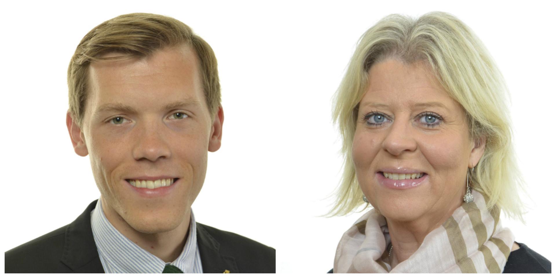 Johan Hultberg och Camilla Waltersson Grönvall sitter i riksdagen för Moderaterna.