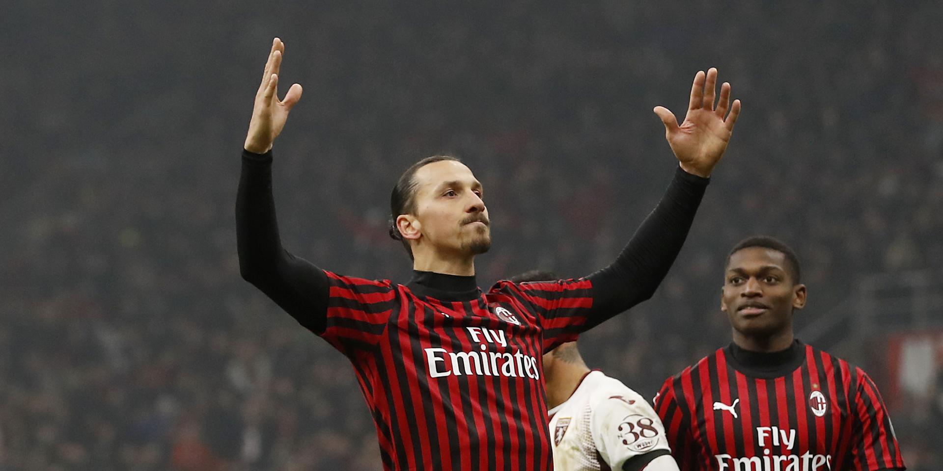 Zlatan Ibrahimovic blev målskytt i cupsegern mot Torino. 