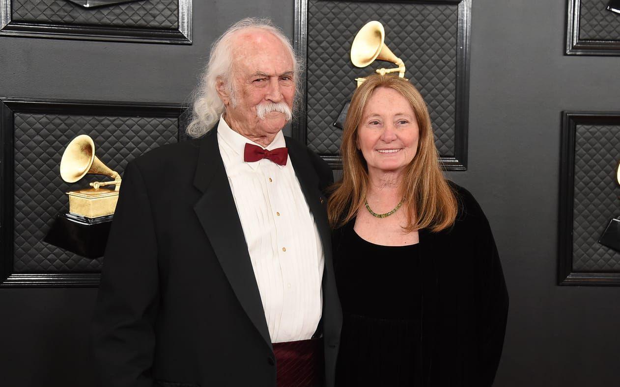David Crosby tillsammans med sin fru Jan Dance på  Grammy Awards. 