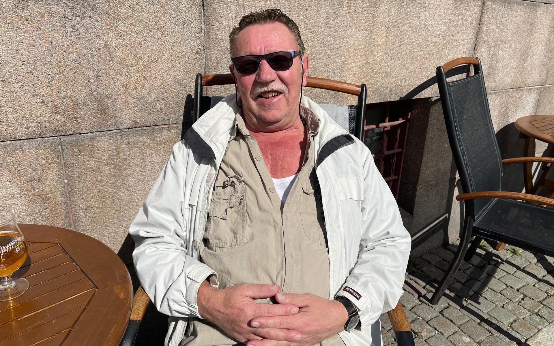 Janne Sörensson från Uddevalla: ”Vi ska vara ute så mycket som möjligt och njuta av det fina vädret.”