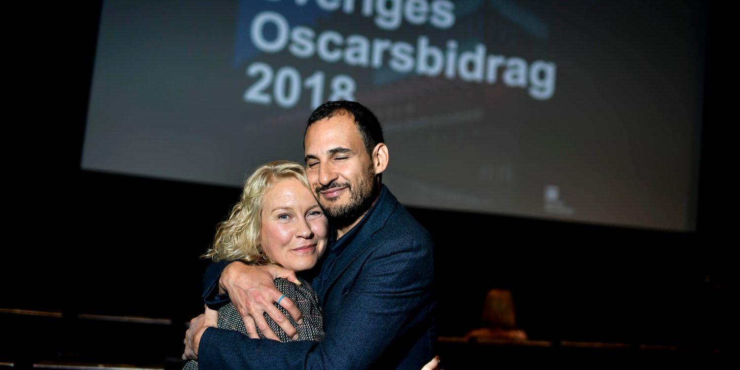 Huvudrollsinnehavaren Eva Melander och regissören Ali Abbasi är glada över att "Gräns" blir Sveriges kandidat till Oscarsgalan nästa år.
