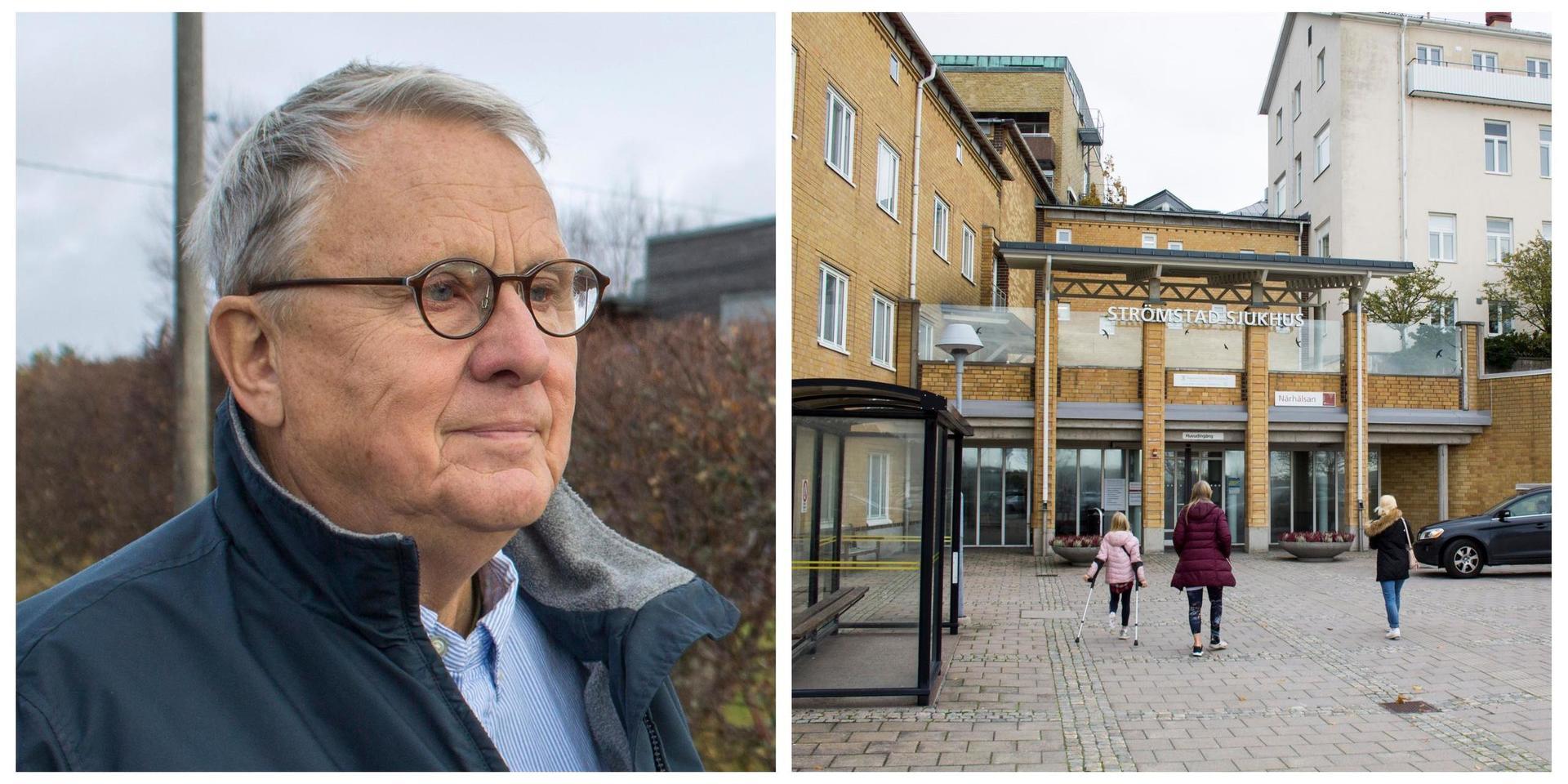 Lars Georgsson menar att nattjouren bör komma tillbaka till Strömstads sjukhus.