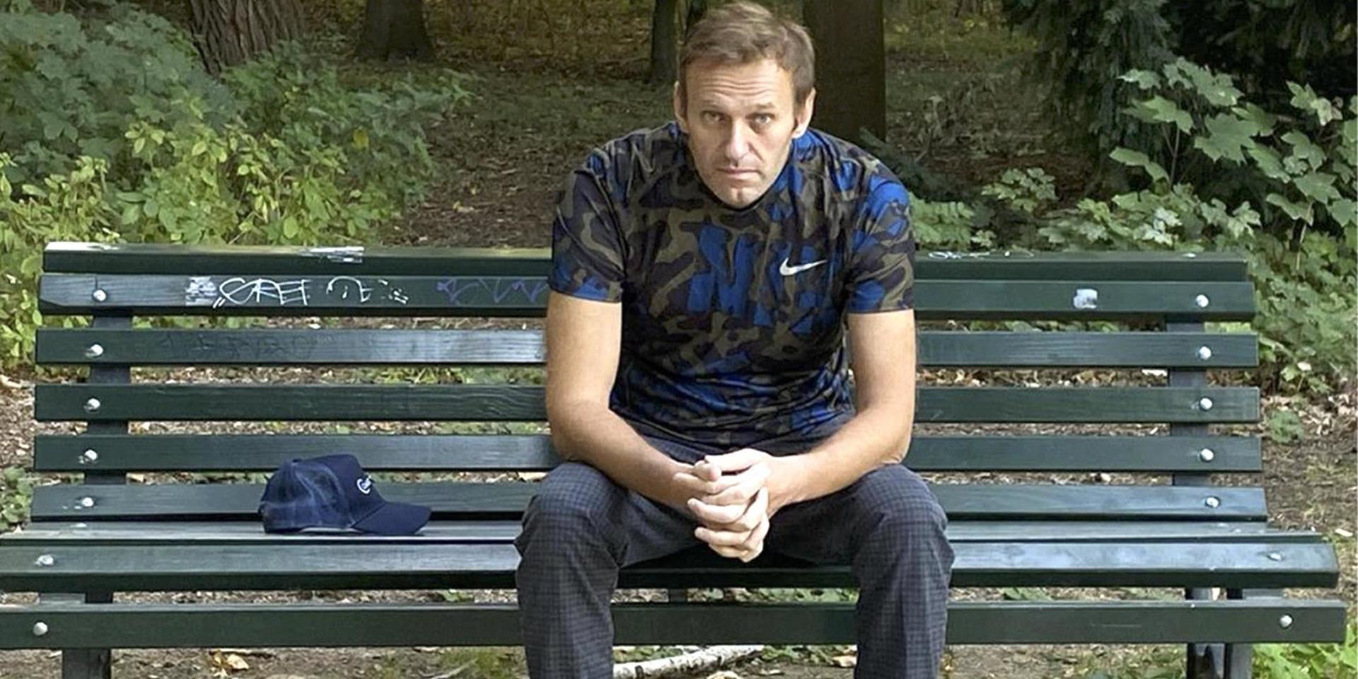  'Dagen har kommit – hurra!', skriver den ryske oppositionsledaren Aleksej Navalnyj på en Instagrambild, utlagt på onsdagen.