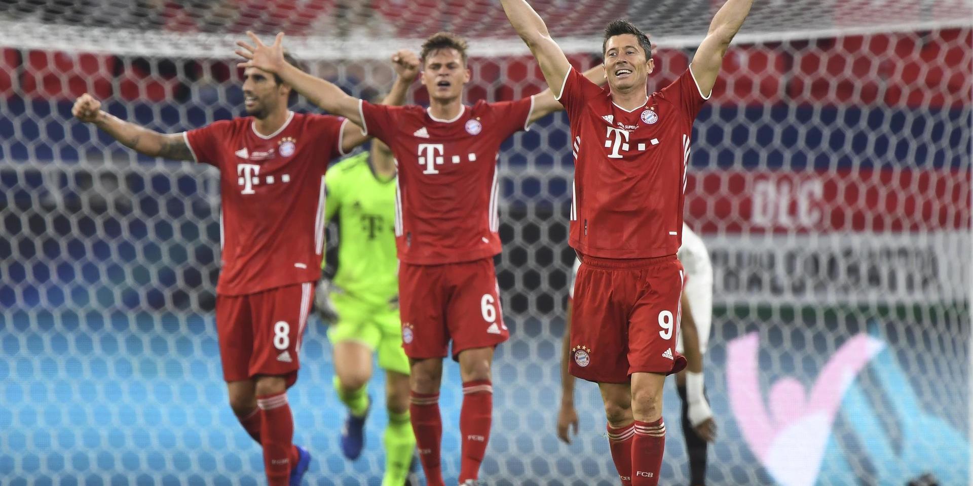 Bayern München vann Supercupfinalen mot Sevilla med 2–1.