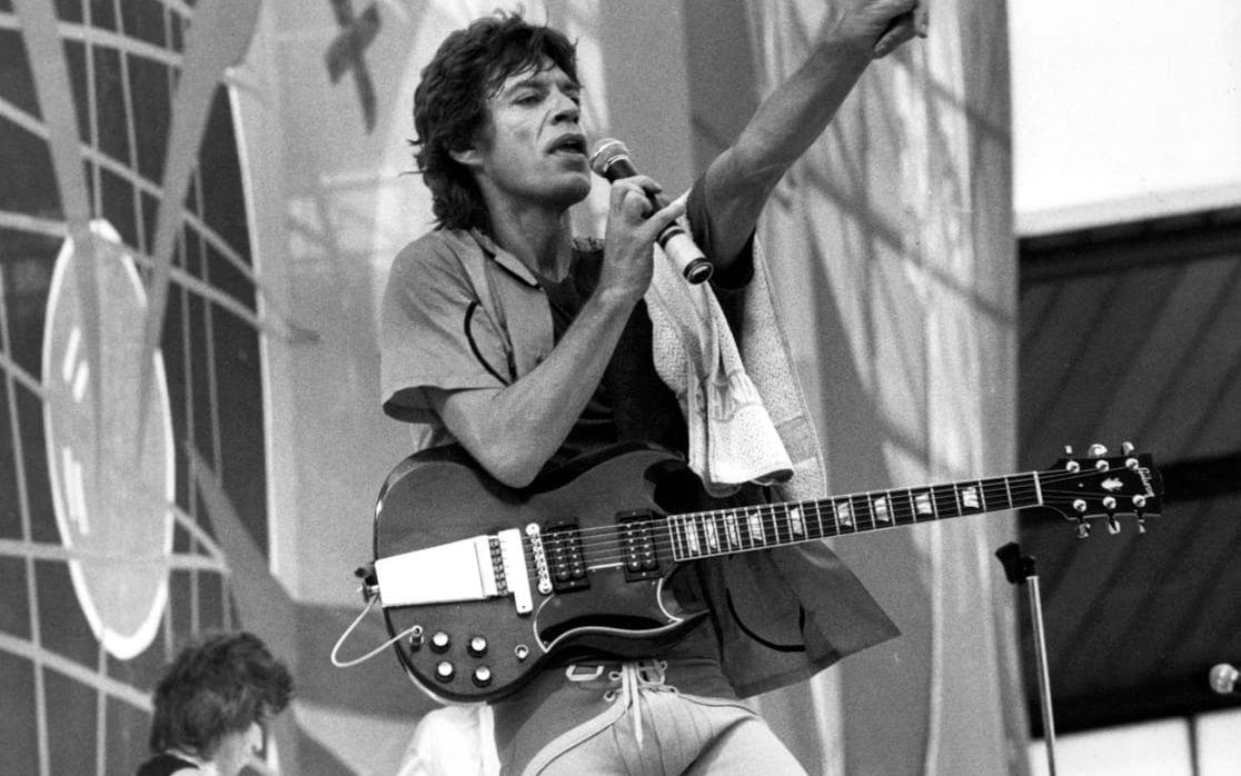 1982. Mick Jagger och hans Rolling Stones var först ut med konserter på Ullevi. BILD: GP