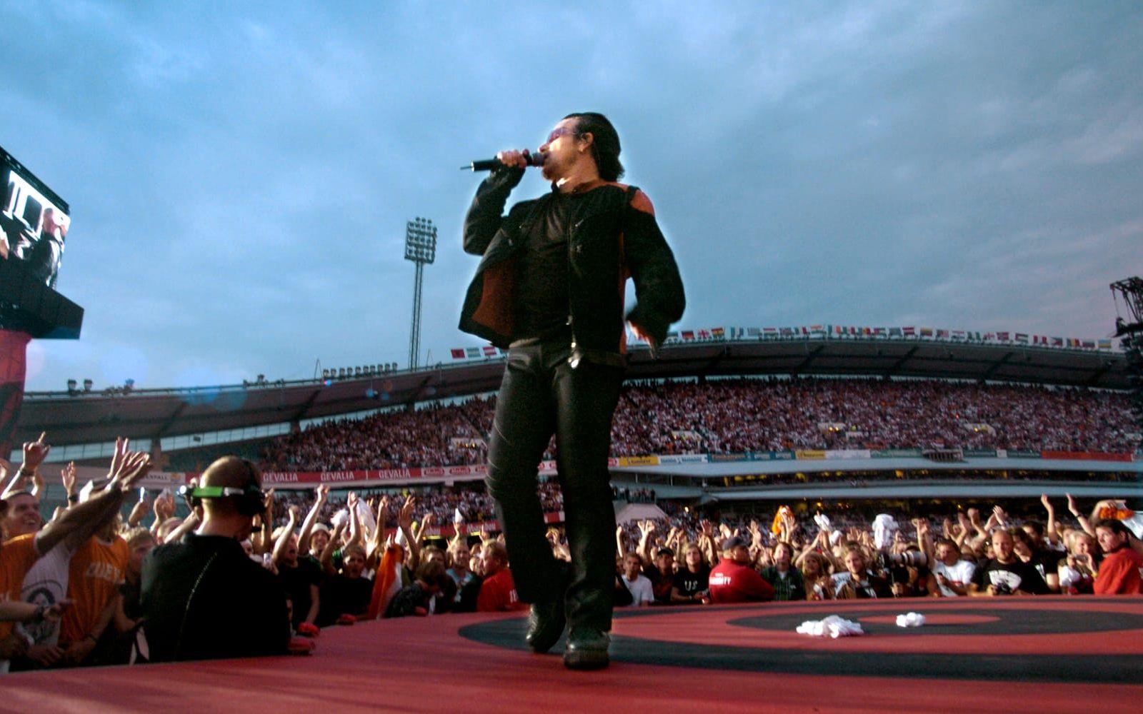 2005. U2 gjorde sin bästa Ullevi-spelning när de kom med sin Vertigo-turné. BILD: Stina Olsson