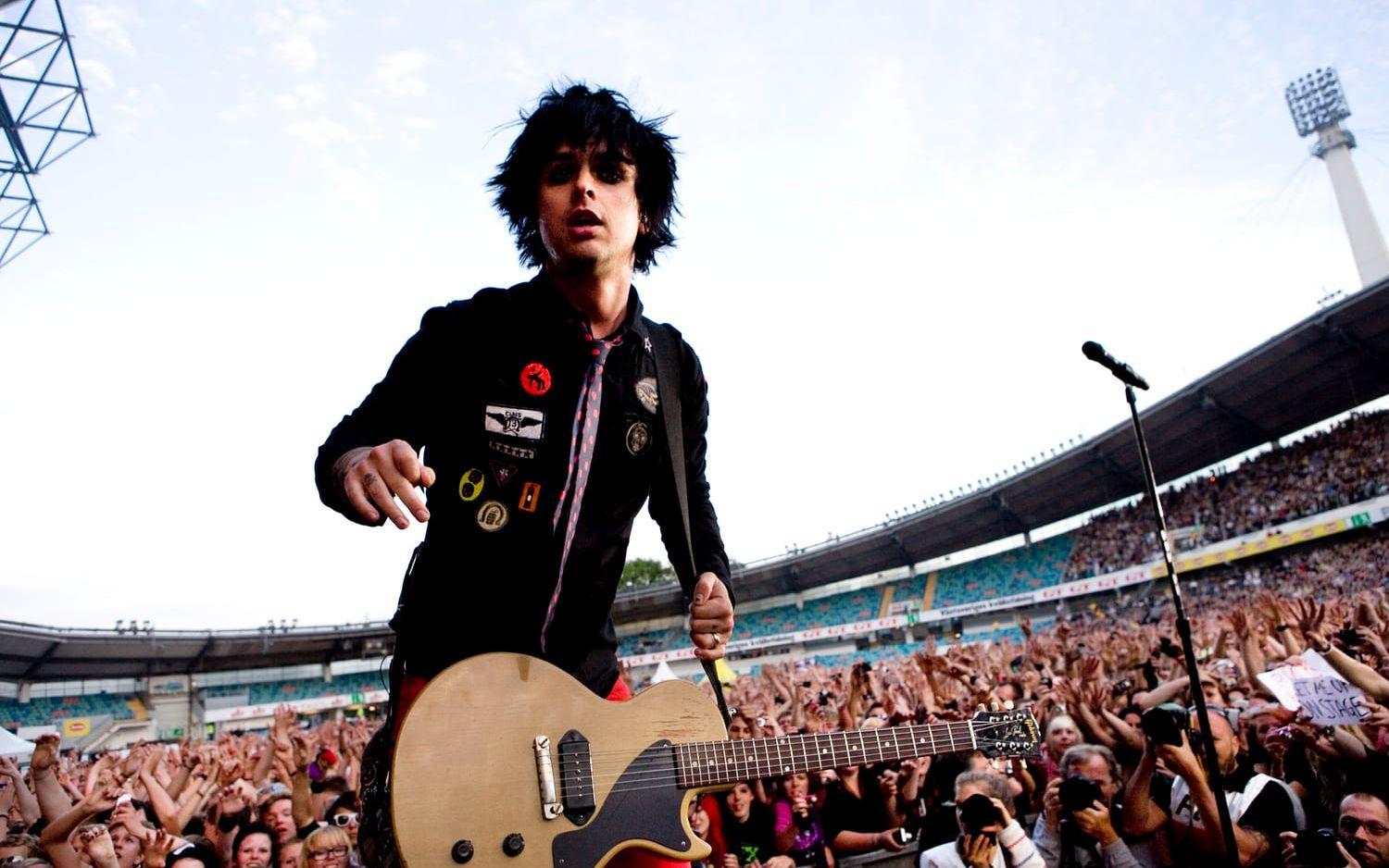 2010. Green Day ställde scenen på långsidan när de spelade... BILD: Stefan Berg