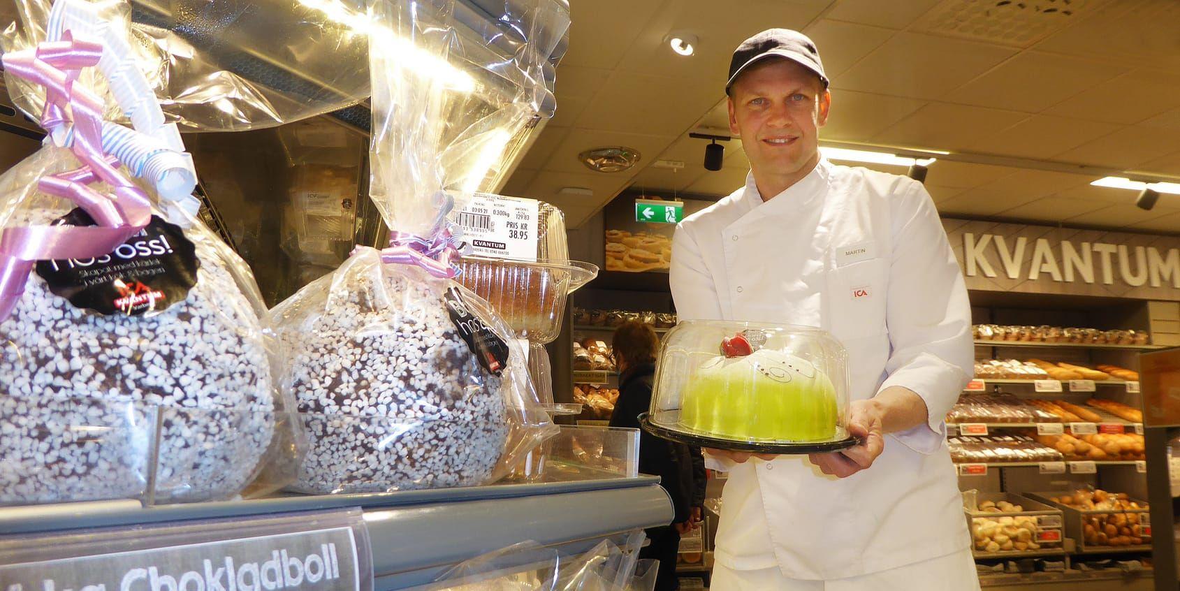 Martin Kranshammar är övergripande ansvarig för bageri och konditori med cirka 20 medarbetare.