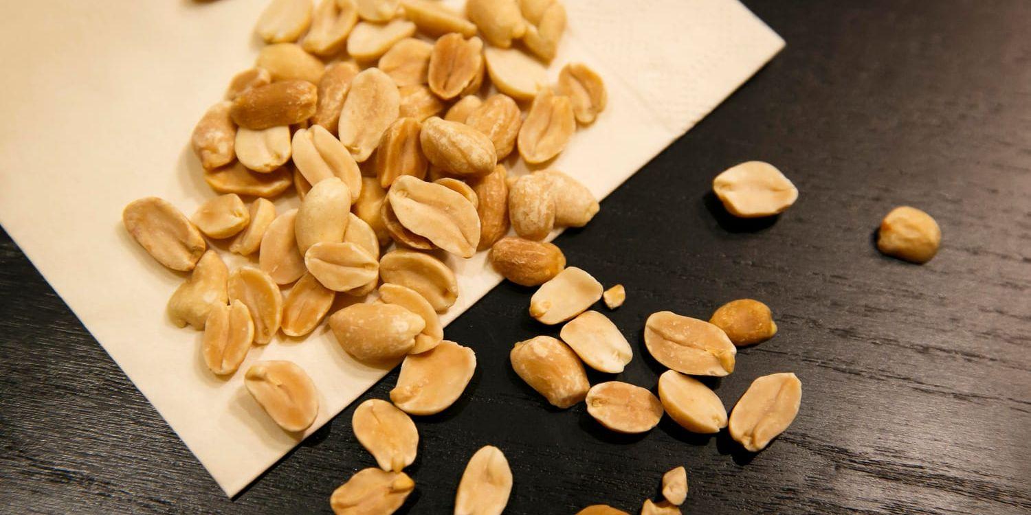För en allergisk person kan jordnötter vara dödliga. Arkivbild.