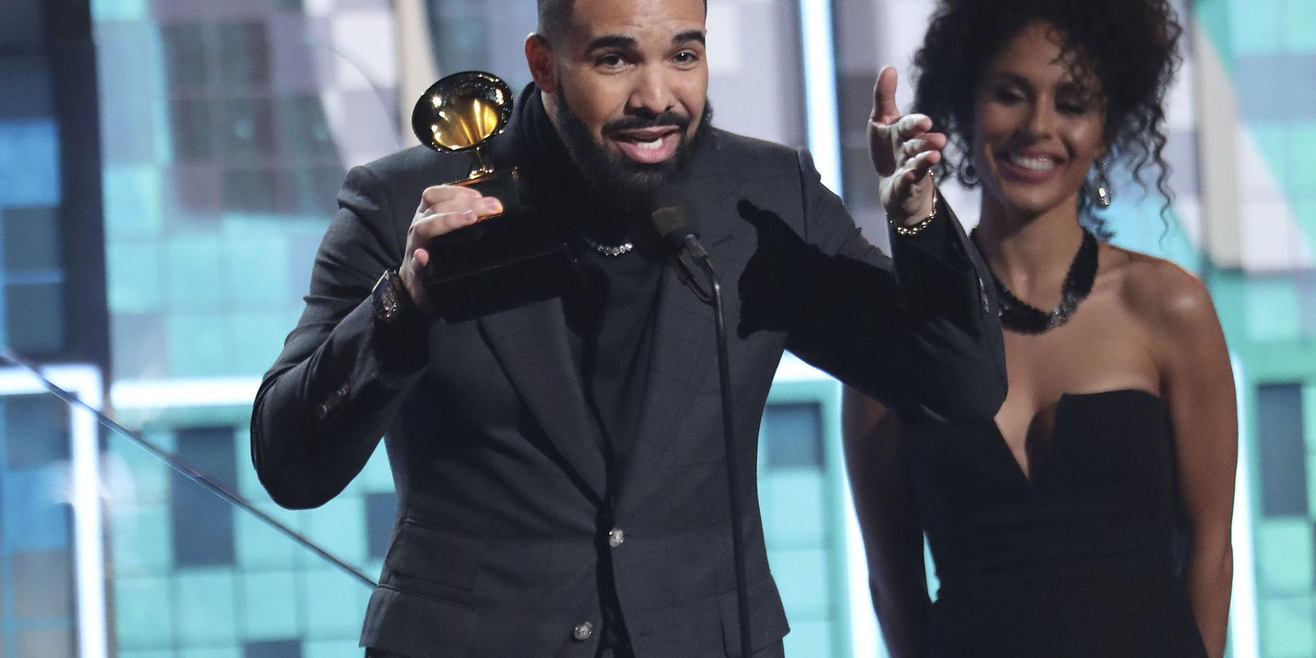 Drake är decenniets mest spelade artist på Spotify. Arkivbild.