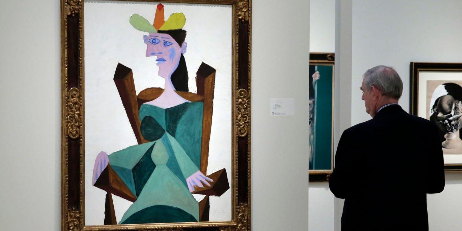 Ett annat porträtt av Pablo Picassos älskarinna Dora Maar. Arkivbild.